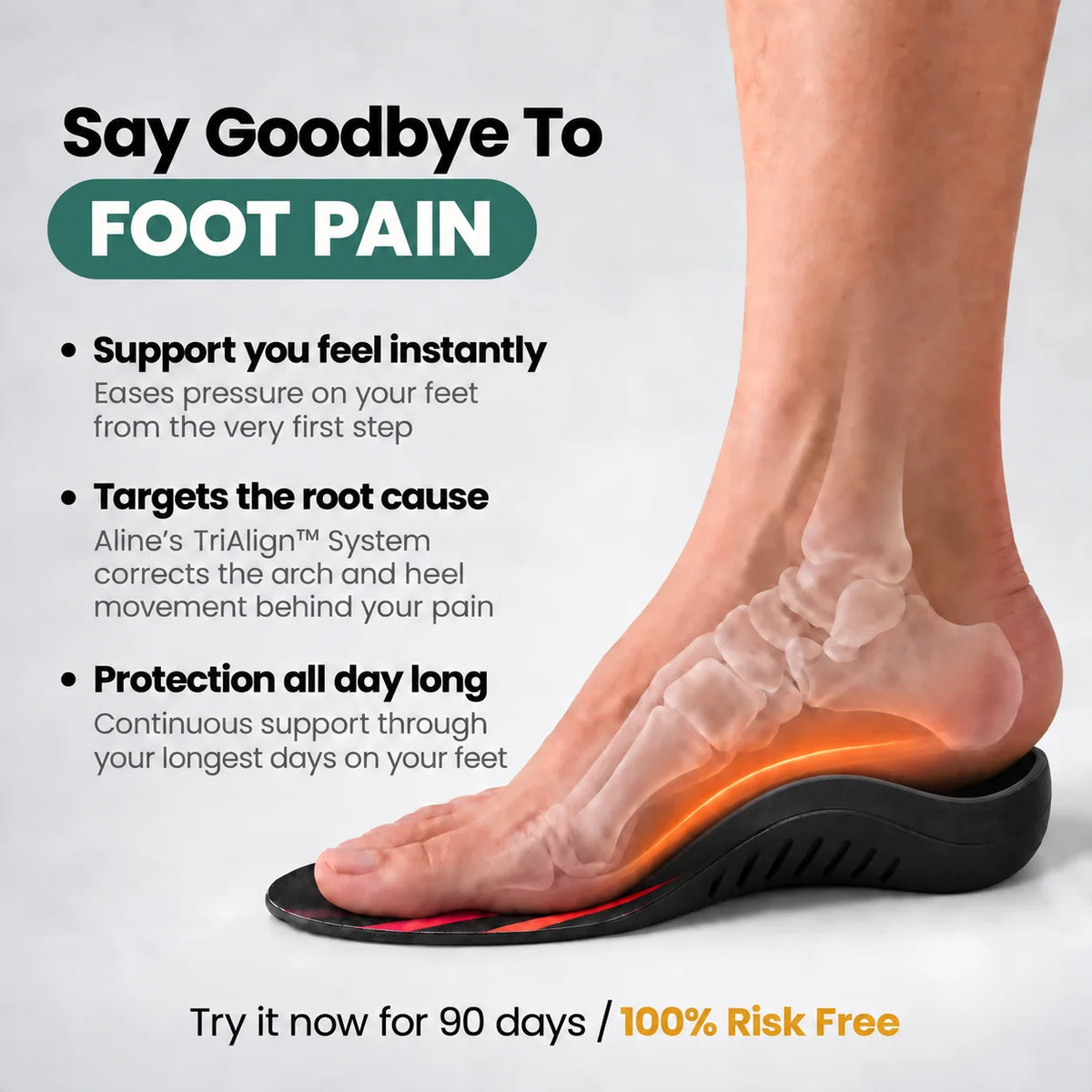Pro Arch Support Insoles (Short form)